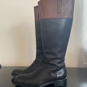 Italian designer brown/black riding boots!